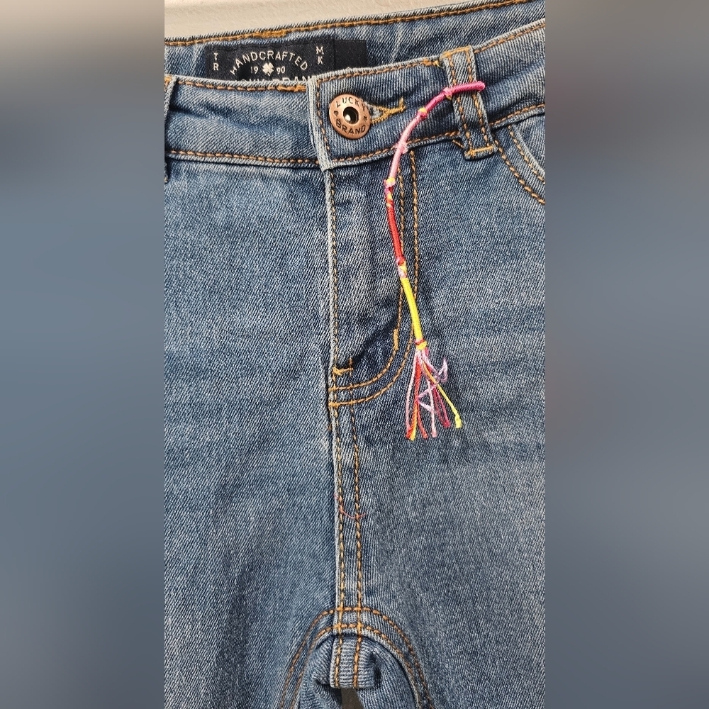 Lucky Brand Girls Zoe Skinny Medium Wash Denim Jean Adjustable Waist Size 12 - Picture 3 of 16